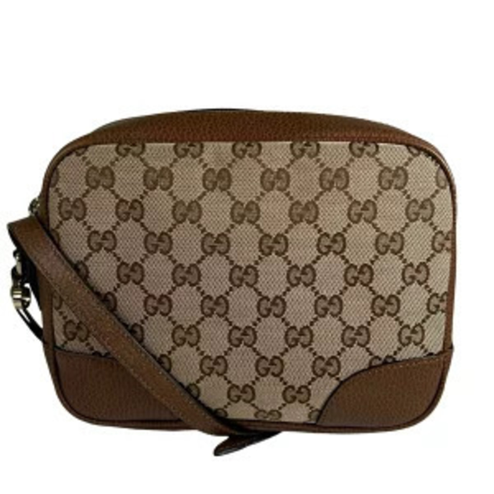 Gucci Abbey GG Canvas Shoulder Bag Brown